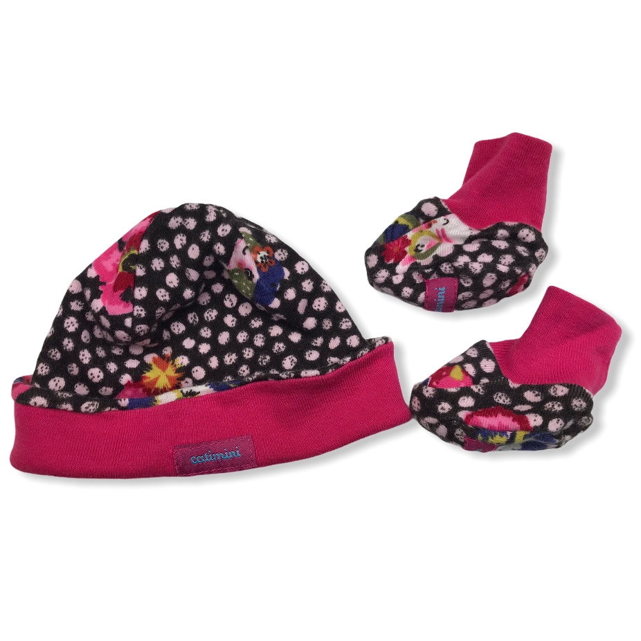 Bonnet + chaussons Catimini 0/1 mois - accessoires Catimini bébé fille