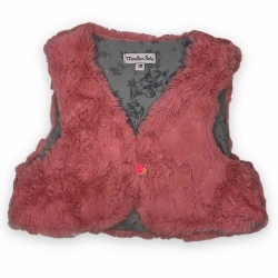Gilet fausse fourrure Moulin Roty 3 mois